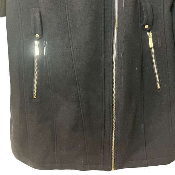 MICHAEL Michael Kors Asymmetrical Coat Sz L - Picture 9 of 12